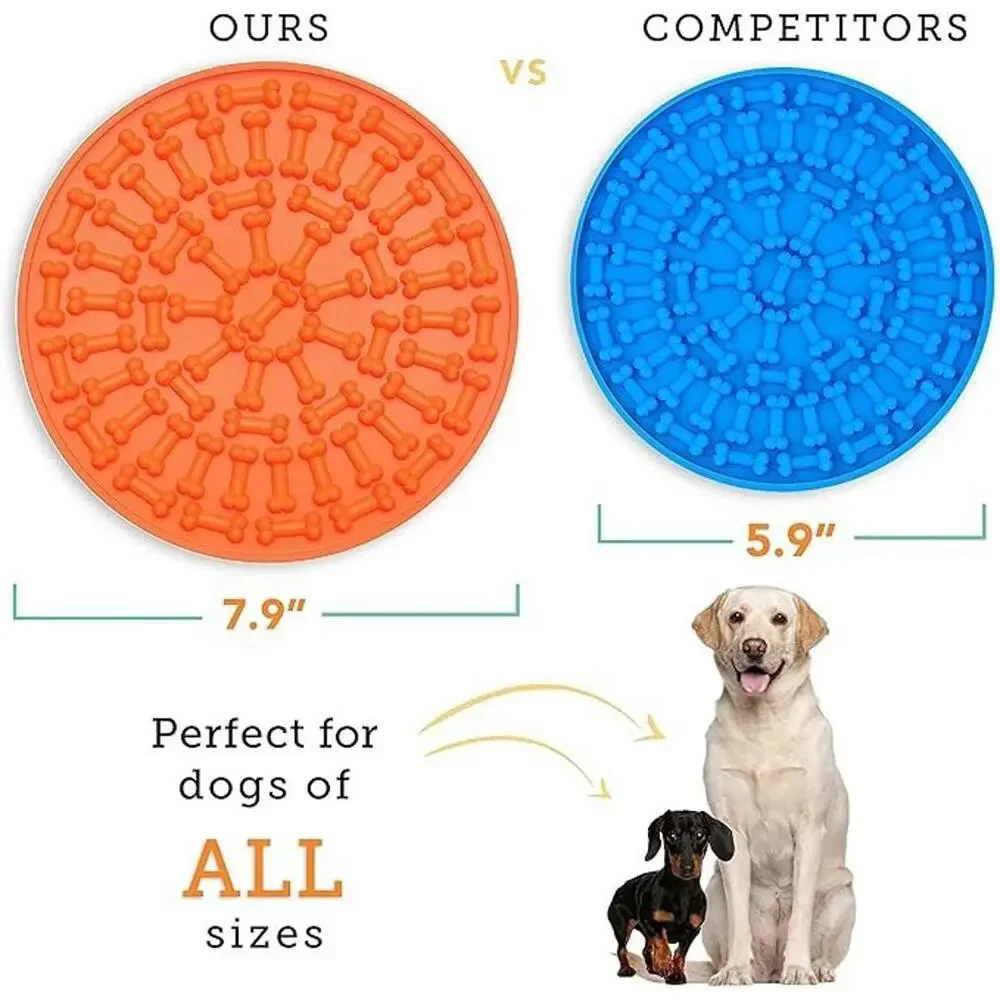 PETCHA Dog Silicone Pet Lick Mat and Slow Feeder